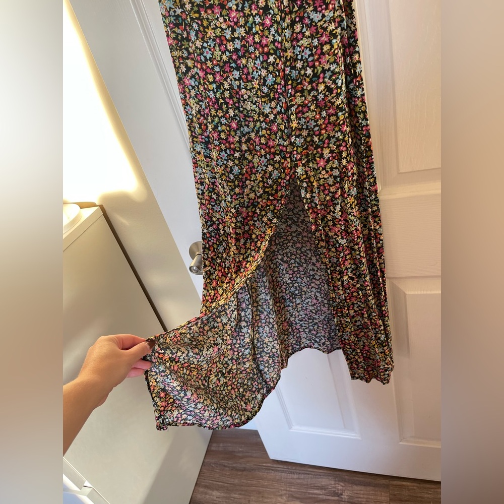 NWT Zara 100% viscose Floral Midi Dress - Picture 6 of 9